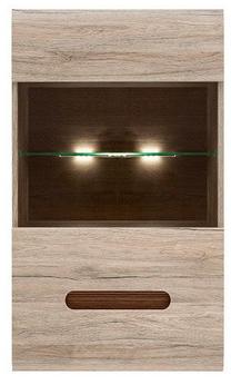 Vitrina Azteca Trio SFW1W, ąžuolo, 60 cm x 35 cm x 102 cm