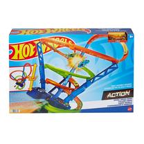Автомобильная трасса Mattel Hot Wheels Action Spiral Speed Crash HGV67, многоцветный