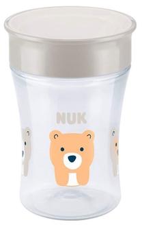 Bērnu pudelīte Nuk Magic Cup, 230 ml, 8 mēn., plastmasa, smilškrāsas