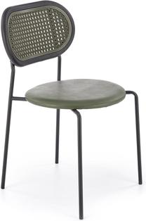 Valgomojo kėdė K524, matinė, žalia sp., 46 cm x 51 cm x 78 cm