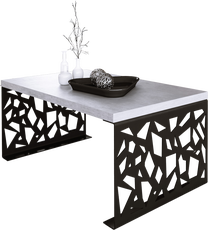 Журнальный столик ADRK Semara, черный цв./серый цв., 100 см x 60 см x 45 см