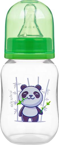 Бутылочка Akuku Panda, 125 мл, 0 мес., зеленый цв.