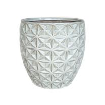 Lillepott Domoletti IP17-790, keraamiline, Ø 15 cm, valge v.