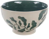 Maza bļoda Amadeus Opaline, balta krās./zaļa krās., 14 cm, 0.55 l