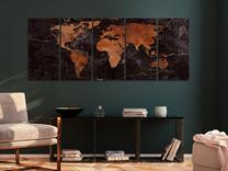 Reprodukcija Artgeist Copper Map DKNW0362SPWD, 100 cm x 40 cm