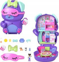 Figūrėlių rinkinys, su priedais Mattel Polly Pocket Compact Sleepover Puppy, violetinė sp.