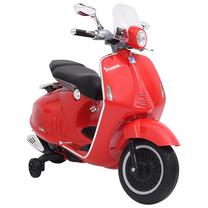 Vaikiškas elektrinis motociklas VLX Vespa GTS300, raudona sp.