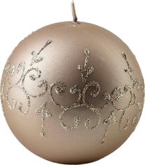 Свеча, формовая Mondex Tiffany Ball, коричневатый цв.