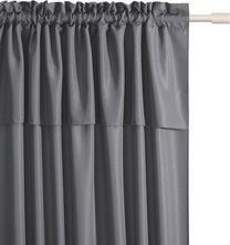 Nakts aizkari Room99 Mia, tumši pelēka krās., 140 cm x 250 cm