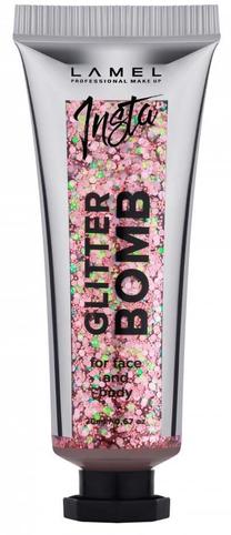 Švytėjimo suteikianti priemonė Lamel Glitter Bomb, rožinė sp., 403, 20 ml