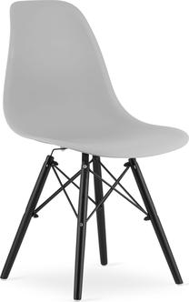 Kėdžių rinkinys Taakie Meble Osaka, juoda sp./pilka sp., 54 cm x 46 cm x 81 cm, 4 vnt.