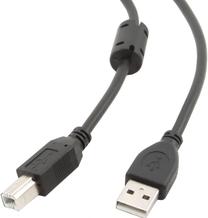 Vads Gembird USB2 A-B USB 2.0 A male, USB 2.0 B male, 1.8 m, melna krās.