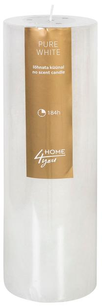 Žvakė Home4you, 184 h, balta sp.
