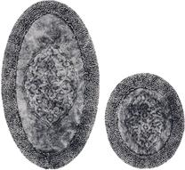 Комплект ковриков для ванны Foutastic COTTONKT000214, серый цв., 100 см x 60 см