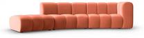 Sofa Micadoni Home Lupine Open Rounded 5 seats, koralinė sp., kairinė, 335 x 166 cm x 70 cm