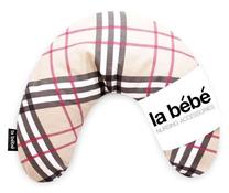 Pagalvė nėščiosioms La bebe, juoda sp./smėlio sp.