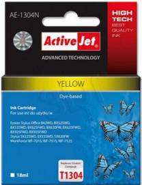 Rašalinio spausdintuvo kasetė ActiveJet Supreme AE-1304N, geltona sp., 18 ml