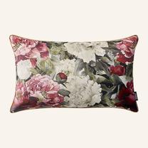 Наволочка для декоративной подушки Room99 Blossom Shine, белый цв./бордо цв., 30 см x 50 см