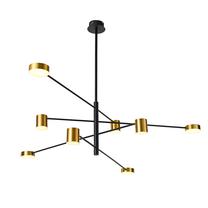 Valgusti rippuv Italux Remdal PND-16374-8-BK-GD-3K, LED, 3000 °K, 8, valge v. / kuldne v.