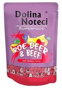Mitrā barība (konservi) suņiem Dolina Noteci Superfood Roe Deer and Beef, liellopa gaļa, 0.3 kg