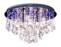 Šviestuvas lubų Helam P-H693C/45 P-H693C/45, E27, 6 x 20 W, skaidri sp. / chromo sp.