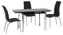 Stalas išskleidžiamas Modern GD-019, juoda sp., 150 cm x 70 cm x 76 cm