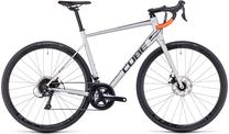 Велосипед шоссе Cube Attain Pro, 28 ″, 23" рама, серебристый цв./oранжевый цв.