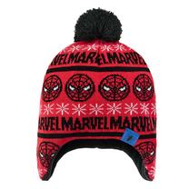 Ziemas cepure, klasisks, zēniem Cool Club Marvel LAB2732687, melna krās./sarkana krās., 56 cm