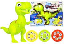 Piešimo projektorius, su priedais, dinozauras Lean Toys 2in1, žalia sp.