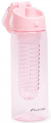 Ūdens pudele Kamille 2303, rozā krās., plastmasa, 0.66 l