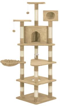 Kačių draskyklė VLX Cat Tree, 50 cm x 50 cm x 165 cm