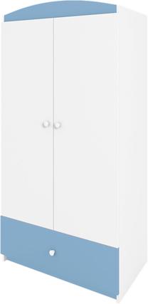 Vaikiška spinta Kocot Kids Babydreams, mėlyna sp./balta sp., 90 cm x 52 cm x 175.5 cm