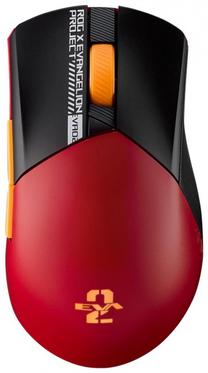 Belaidė žaidimų pelė Asus ROG Gladius III Wireless AimPoint EVA-02 Edition, juoda sp./raudona sp.