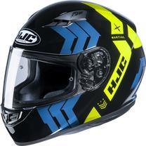 Motocikla ķivere Hjc CS-15 Martial, L, zila krās./melna krās./dzeltena krās.