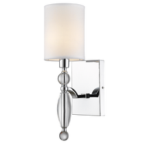 Šviestuvas sieninis Cosmo Light Cancun W01780CH-WH, E14, 1 x 40 W, skaidri sp./balta sp. / sidabro sp.