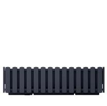 Puķu pods Prosperplast BOARDEE FENCYCASE DDEF600-S433, plastmasa, 58 cm x 18 cm, Ø 58 cm, antracīta krās.