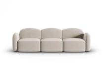 Sofa Micadoni Home Blair Velvet, smėlio sp., 272 x 87 cm x 80 cm