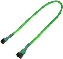 Kabelis Nanoxia NX3PV30NG 3-pin Vīrietis, 3-pin Sieviete, 0.3 m, zaļa krās.