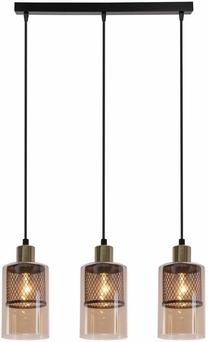 Светильник потолочный Candellux Lighting Cabi 33-51455, E14, 3 x 40 Вт, янтарный цв. / черный цв.