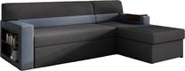 Kampinė sofa Rico Soro 95, Soro 76, mėlyna sp./tamsiai pilka sp., dešininė, 160 x 250 cm x 85 cm