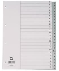 Jooneline paber Q-Connect Separate Sheets PP A-Z, A4, valge v., 29.7 cm x 21 cm, 25 lk. tk.
