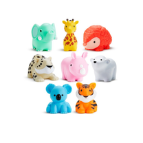 Žaislinis gyvūnas Munchkin WildLove Wild Bath Squirts 012543, įvairių spalvų, 8 vnt.