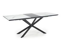 Stalas išskleidžiamas Diesel, balta sp./juoda sp., 160 - 200 cm x 90 cm x 76 cm