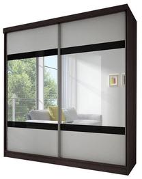 Spinta Idzczak Meble Multi 2 233, ruda, 233 cm x 61 cm x 218 cm, su veidrodžiu