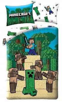 Детский комплект постельного белья Minecraft 325BL, многоцветный, 140 x 200 cm