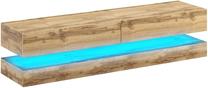 ТВ стол LED, дубовый цв., 140 см x 33.8 см x 25 см