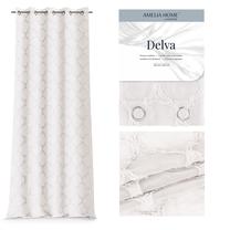 Nakts aizkari AmeliaHome Delva Eyelets, krēmkrāsa, 140 cm x 250 cm