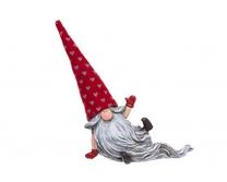 Maza statuja Winteria Santa Long Beard Lying, daudzkrāsaina