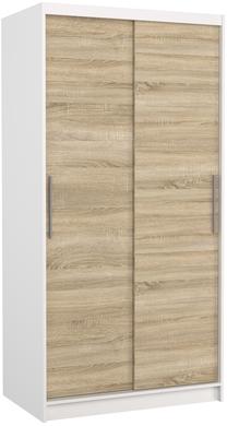 Spinta ADRK Asten, balta sp./sonoma ąžuolo sp., 58 cm x 100 cm x 200 cm
