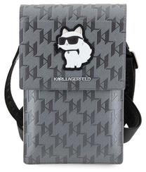 Krepšys per petį Karl Lagerfeld Choupette KLWBSAKHPCG, sidabro sp., 0.3 l